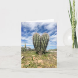 liefde saguaro notecard kaart