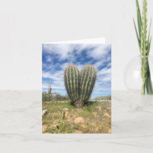 liefde saguaro notecard kaart
