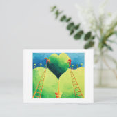 Liefde samen briefkaart (Staand voorkant)