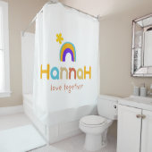 Liefde samen typografie douchegordijn (In situ)