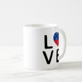 Liefde - Samoa Flag Koffiemok (Voorkant rechts)