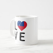 Liefde - Samoa Flag Koffiemok (Voorkant links)