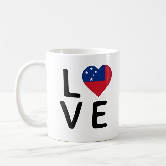 Liefde - Samoa Flag Koffiemok (Links)