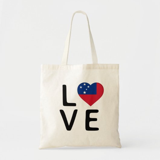 Liefde - Samoa Flag Tote Bag (Voorkant)
