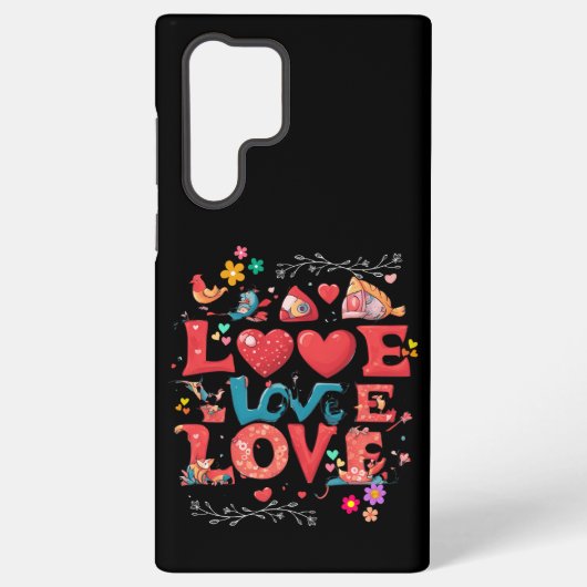 Liefde Samsung Galaxy Hoesje (Achterkant)