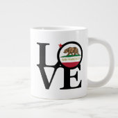 LIEFDE San Francisco Jumbo Koffie Mok 20oz (Rechts)