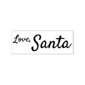 Liefde, Santa Signature Stamp voor kerstcadeaus Rubberstempel (Gestempeld)