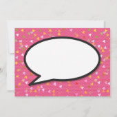 LIEFDE Save the Date Leuk Retro Strip Pop Art (Achterkant)