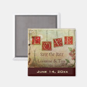  liefde Save the Date Magneet (Voorkant / Achterkant)