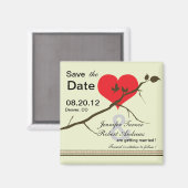 Liefde -Save the date magneten-2 Magneet (Voorkant / Achterkant)