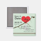 Liefde -Save the date magneten-3 Magneet (Voorkant / Achterkant)