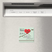 Liefde -Save the date magneten-3 Magneet (Insitu (Vaatwasser))
