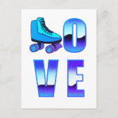 Liefde schaatsen briefkaart (Voorkant)