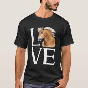 Liefde schattig Haflinger paard T-shirt