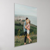 Liefde schattig whimsical script koppel foto goud folie afdrukken (Laagn)