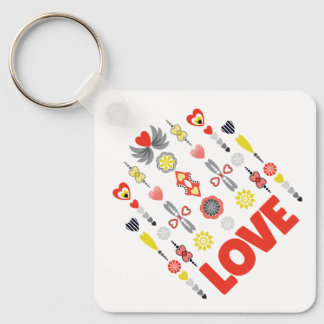 LIEFDE Schattige minimalistisch Jubileum Sleutelhanger