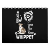 Liefde schattige Whippet Kalender (Hoes)