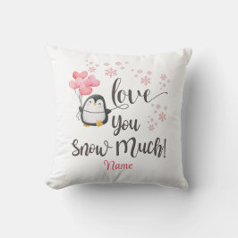 Liefde - Schattigee Valentijn Pinguïn Gepersonalis Kussen