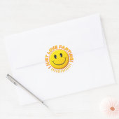 Liefde scheten ronde sticker (Envelop)