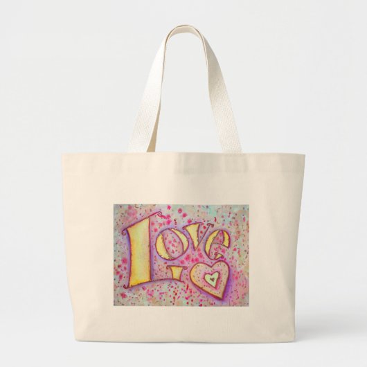 Liefde schilderen grote tote bag (Voorkant)