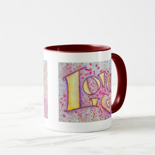 Liefde schilderen mok (Voorkant rechts)