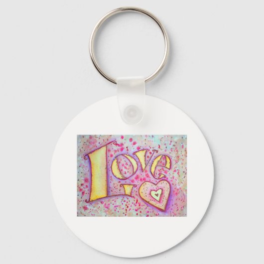 Liefde schilderen sleutelhanger (Voorkant)