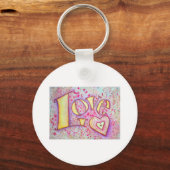Liefde schilderen sleutelhanger (Voorkant)