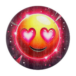 Liefde Schitter Emoji Hartjes Snijplank
