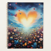 Liefde schittert heldere planner, ongedateerd, kal planner (Voorkant)