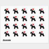 Liefde Schnauzer Sticker (Vel)