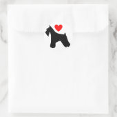 Liefde Schnauzer Sticker (Tas)