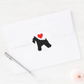 Liefde Schnauzer Sticker (Envelop)
