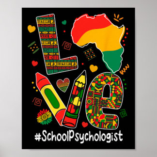 Liefde school psycholoog Afrika zwart geschiedenis Poster