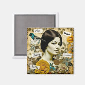 Liefde, Schoonheid, Inspireren, Droom en Hoop  Lad Magneet (Voorkant / Achterkant)