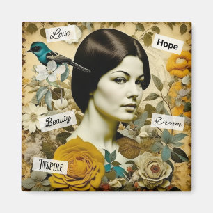 Liefde, Schoonheid, Inspireren, Droom en Hoop  Lad Magneet