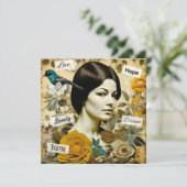 Liefde, Schoonheid, Inspireren, Droom en Hoop Vint (Staand voorkant)