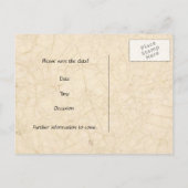 Liefde Schrift Save the Date Aankondigingskaart (Achterkant)