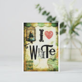 Liefde schrijven briefkaart (Staand voorkant)