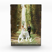 Liefde Script-bedekking | Persoonlijke bruiloft fo Fotoblokken (Voorkant)