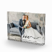 Liefde Script Bruiloft bruid en bruidegom Fotoblokken (Rechts)