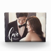 Liefde Script gepersonaliseerde bruiloft foto (Voorkant)