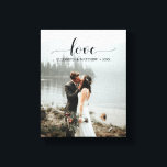 Liefde Script Handgeschreven persoonlijke bruiloft Canvas Afdruk<br><div class="desc">Dit ontwerp gedrukte Manuscript van de Liefde Handgeschreven Persoonlijke Druk van het Canvas van de Foto van de Weddenschap die met jouw tekst kan worden aangepast. Klik op de knop "Aanpassen" en gebruik onze ontwerptool om deze sjabloon te wijzigen. Bekijk de grafische kunstontwerpopslag voor andere producten die bij dit ontwerp...</div>