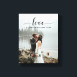 Liefde Script Handgeschreven persoonlijke bruiloft Canvas Afdruk<br><div class="desc">Dit ontwerp gedrukte Manuscript van de Liefde Handgeschreven Persoonlijke Druk van het Canvas van de Foto van de Weddenschap die met jouw tekst kan worden aangepast. Klik op de knop "Aanpassen" en gebruik onze ontwerptool om deze sjabloon te wijzigen. Bekijk de grafische kunstontwerpopslag voor andere producten die bij dit ontwerp...</div>