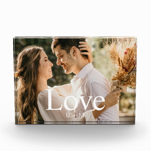 Liefde script koppels overdreven gepersonaliseerd fotoblokken (Voorkant)
