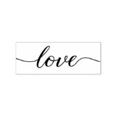 Liefde Script modern en elegant Rubberstempel (Afrduk)