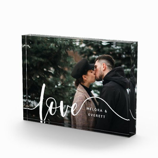 Liefde Script Overlay Couples, aangepast Fotoblokken (Rechts)