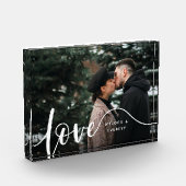 Liefde Script Overlay Couples, aangepast Fotoblokken (Links)