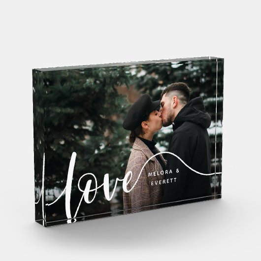Liefde Script Overlay Couples, aangepast Fotoblokken (Links)