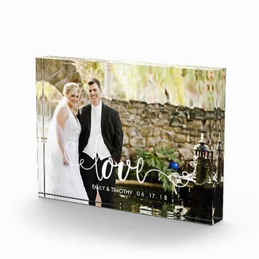 Liefde Script Overlay | Persoonlijke bruiloft foto (Rechts)