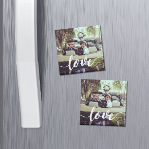 Liefde Script Overlay Photo Magneet